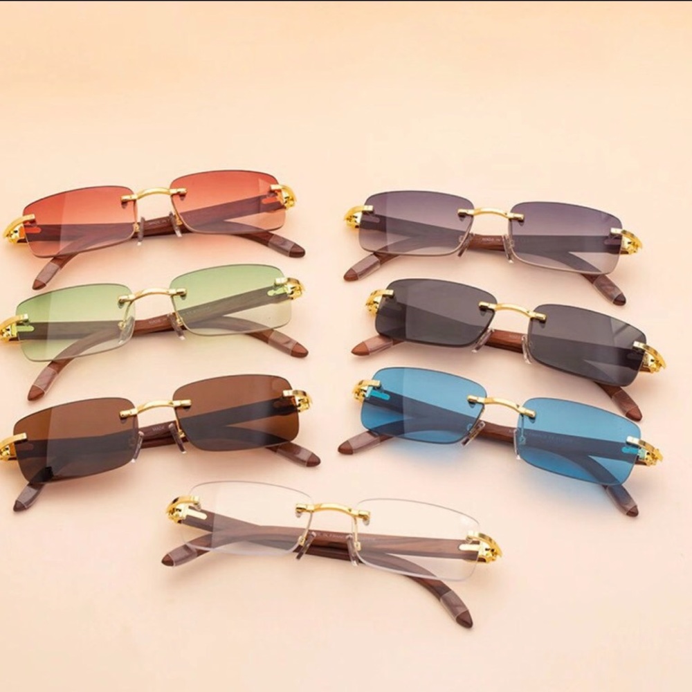 Wood Grain Classic Lens Glasses ALL COLORS ON HAND
